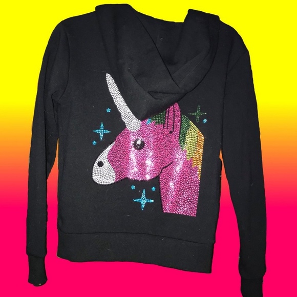 Tops - Bedazzled unicorn sweat shirt